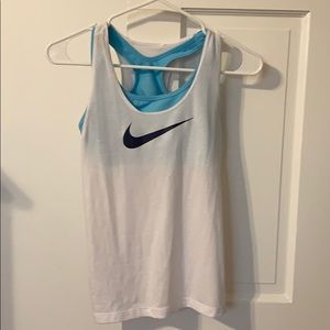 Nike tank with built in bra